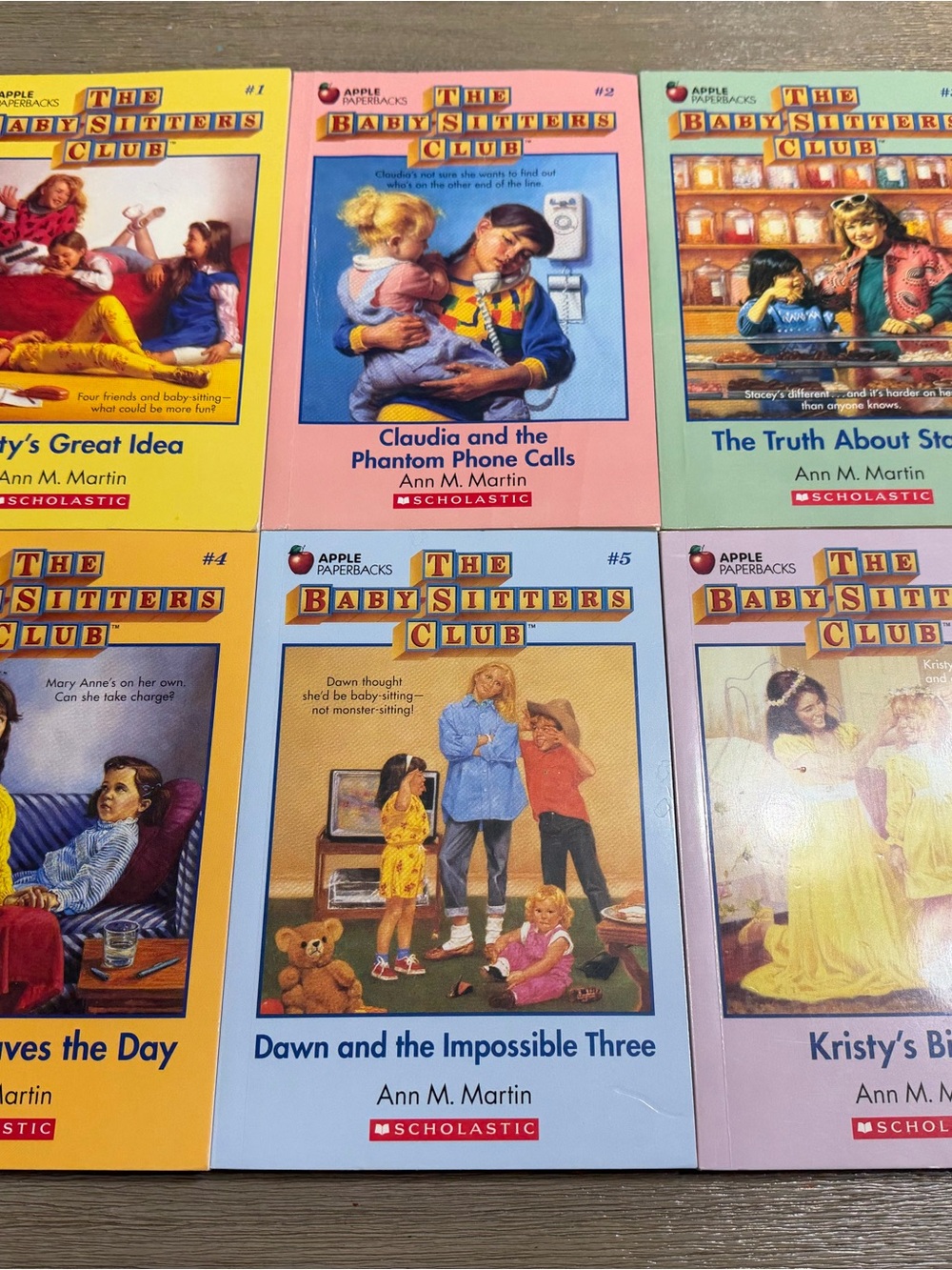 Vintage Baby-Sitters Club Books 1-6 Ann M. Martin